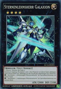 Starliege Lord Galaxion (German) - "Sternenlehnsherr Galaxion" - Advent Calendar 2014 (Adventskalender ZEXAL-Edition) (AC14) #AC14-DE005 - Super Rare YuGiOh Trading Card