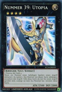 Number 39: Utopia (German) - "Nummer 39: Utopia" - Advent Calendar 2014 (Adventskalender ZEXAL-Edition) (AC14) #AC14-DE010 - Super Rare YuGiOh Trading Card