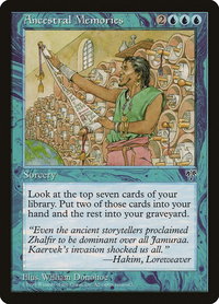 Ancestral Memories - Mirage (MIR) #52 - Rare Magic: The Gathering Trading Card