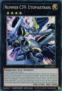 Number C39: Utopia Ray (German) - "Nummer C39: Utopiastrahl" - Advent Calendar 2014 (Adventskalender ZEXAL-Edition) (AC14) #AC14-DE011 - Super Rare YuGiOh Trading Card