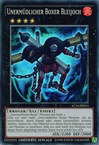Battlin' Boxer Lead Yoke (German) - "Unermüdlicher Boxer Bleijoch" - Advent Calendar 2014 (Adventskalender ZEXAL-Edition) (AC14) #AC14-DE014 - Super Rare YuGiOh Trading Card