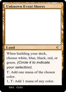 Unknown Event Shores - Un-Known Event Playtest Cards #null - Common Magic: The Gathering Trading Card