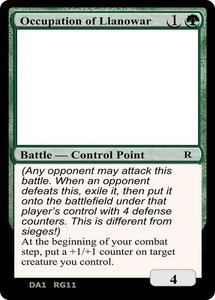 Occupation of Llanowar - Un-Known Event Playtest Cards #null - Rare Magic: The Gathering Trading Card