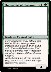 Occupation of Llanowar - Un-Known Event Playtest Cards  #null - Rare Magic: The Gathering Trading Card