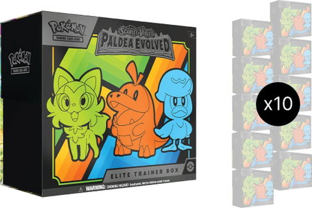 Paldea Evolved Elite Trainer Box Case - SV02: Paldea Evolved Pokémon trading card