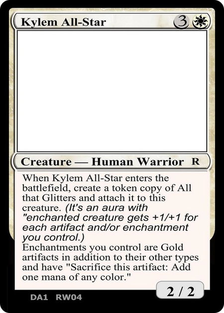 Kylem All-Star - Un-Known Event Playtest Cards Magic: The Gathering trading card