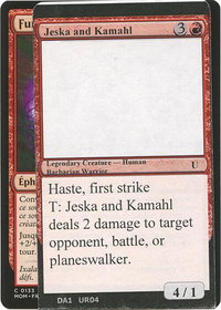 Jeska and Kamahl - Un-Known Event Playtest Cards  #null - Promo Magic: The Gathering Trading Card