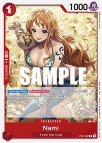 Nami (Tournament Pack Vol. 3) [Participant] - One Piece Promotion Cards (OP-PR) #ST01-007 - Promo One Piece Trading Card
