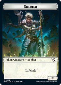 Soldier // Kraken Double-Sided Token - March of the Machine (MOM) #2 // 4 - Token Magic: The Gathering Trading Card