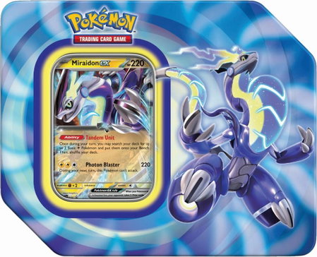 Paldea Legends Tin [Miraidon ex] (International Version) - Miscellaneous Cards & Products Pokémon trading card