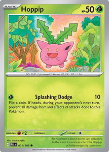 Hoppip - SV02: Paldea Evolved (PAL) #001/193 - Common Pokémon Trading Card
