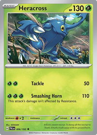 Heracross - 006/193 - SV02: Paldea Evolved (PAL) #006/193 - Uncommon Pokémon Trading Card