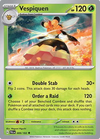Vespiquen - SV02: Paldea Evolved (PAL) #009/193 - Uncommon Pokémon Trading Card