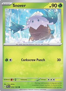 Snover - SV02: Paldea Evolved (PAL) #010/193 - Common Pokémon Trading Card
