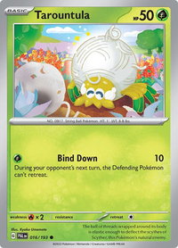 Tarountula - 016/193 - SV02: Paldea Evolved (PAL) #016/193 - Common Pokémon Trading Card