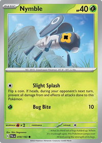 Nymble - 019/193 - SV02: Paldea Evolved (PAL) #019/193 - Common Pokémon Trading Card