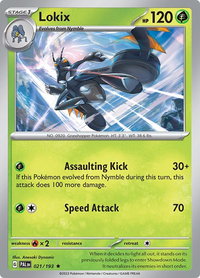 Lokix - SV02: Paldea Evolved (PAL) #021/193 - Rare Pokémon Trading Card
