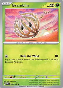 Bramblin - 022/193 - SV02: Paldea Evolved (PAL) #022/193 - Common Pokémon Trading Card