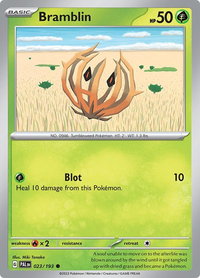 Bramblin - 023/193 - SV02: Paldea Evolved (PAL) #023/193 - Common Pokémon Trading Card