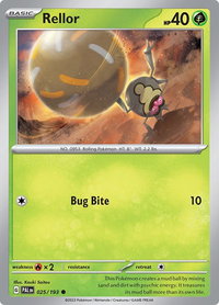 Rellor - 025/193 - SV02: Paldea Evolved (PAL) #025/193 - Common Pokémon Trading Card