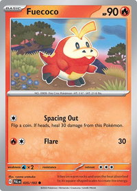 Fuecoco - 035/193 - SV02: Paldea Evolved (PAL) #035/193 - Common Pokémon Trading Card
