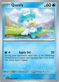 Quaxly - 049/193 - SV02: Paldea Evolved (PAL) #049/193 - Common Pokémon Trading Card