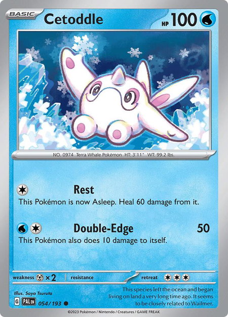 Cetoddle - 054/193 - SV02: Paldea Evolved Pokémon trading card