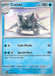 Cetitan - 055/193 - SV02: Paldea Evolved (PAL) #055/193 - Uncommon Pokémon Trading Card