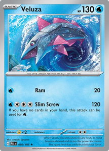 Veluza - 056/193 - SV02: Paldea Evolved (PAL) #056/193 - Rare Pokémon Trading Card
