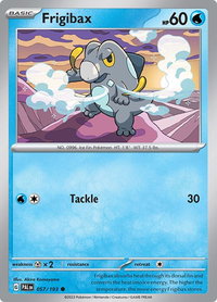 Frigibax - 057/193 - SV02: Paldea Evolved (PAL) #057/193 - Common Pokémon Trading Card