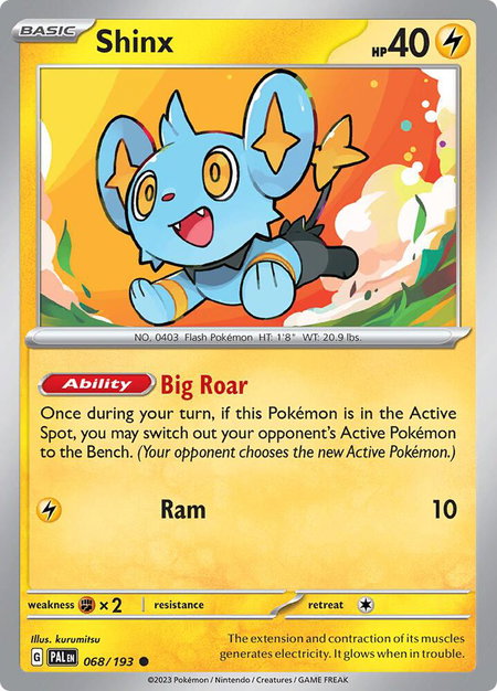 Shinx - 068/193 - SV02: Paldea Evolved Pokémon trading card