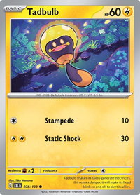 Tadbulb - 078/193 - SV02: Paldea Evolved (PAL) #078/193 - Common Pokémon Trading Card