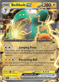 Bellibolt ex - 079/193 - SV02: Paldea Evolved (PAL) #079/193 - Double Rare Pokémon Trading Card