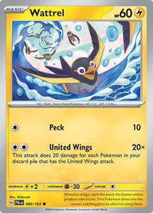 Wattrel - 080/193 - SV02: Paldea Evolved (PAL) #080/193 - Common Pokémon Trading Card