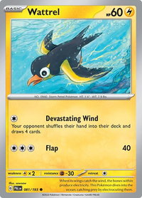 Wattrel - 081/193 - SV02: Paldea Evolved (PAL) #081/193 - Common Pokémon Trading Card