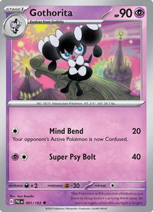Gothorita - 091/193 - SV02: Paldea Evolved (PAL) #091/193 - Uncommon Pokémon Trading Card