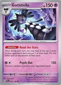 Gothitelle - SV02: Paldea Evolved (PAL) #092/193 - Uncommon Pokémon Trading Card