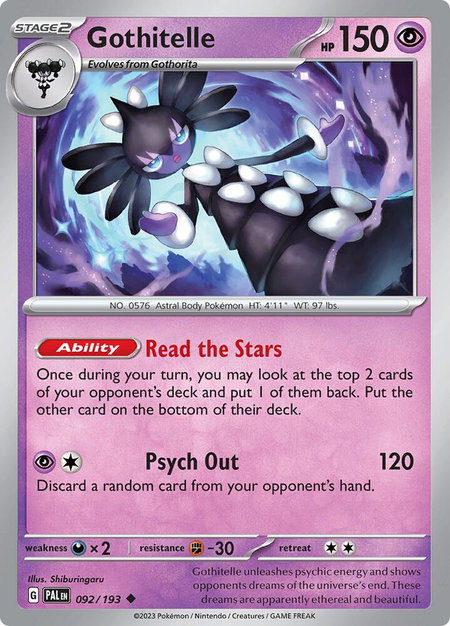 Gothitelle - SV02: Paldea Evolved Pokémon trading card
