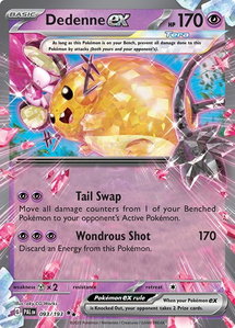 Dedenne ex - 093/193 - SV02: Paldea Evolved (PAL) #093/193 - Double Rare Pokémon Trading Card
