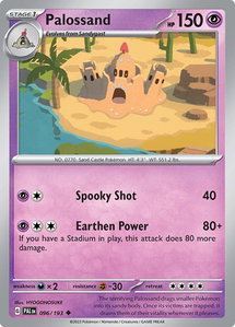 Palossand - SV02: Paldea Evolved (PAL) #096/193 - Uncommon Pokémon Trading Card