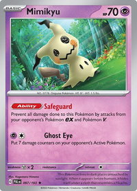Mimikyu - SV02: Paldea Evolved (PAL) #097/193 - Rare Pokémon Trading Card