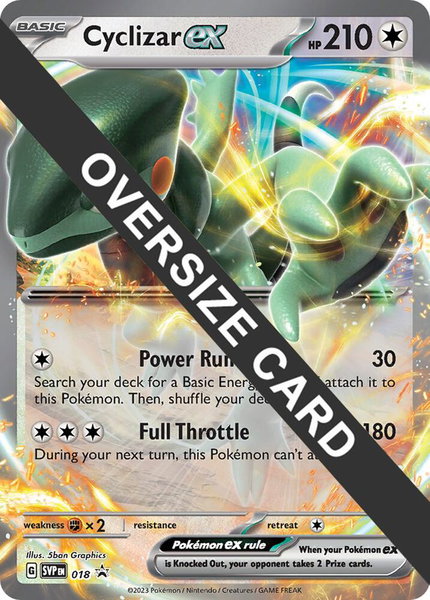 Cyclizar ex trading card from Jumbo Cards Cyclizar ex - Jumbo Cards Pokémon trading card
