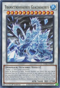 Transcendosaurus Glaciasaurus - Wild Survivors (WISU) #WISU-EN004 - Rare YuGiOh Trading Card