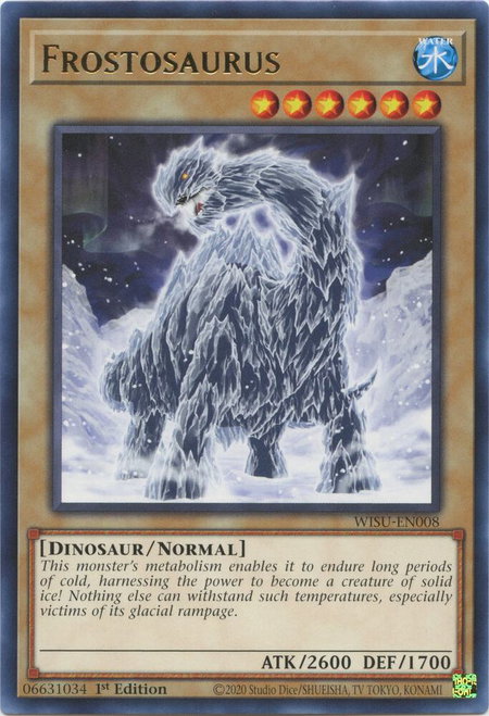 Frostosaurus - Wild Survivors YuGiOh trading card