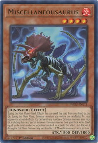 Miscellaneousaurus - Wild Survivors (WISU) #WISU-EN011 - Rare YuGiOh Trading Card
