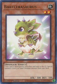 Babycerasaurus - Wild Survivors (WISU) #WISU-EN013 - Rare YuGiOh Trading Card