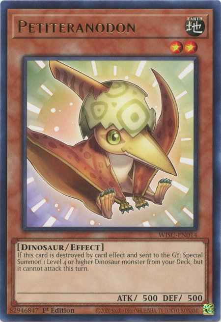 Petiteranodon - Wild Survivors YuGiOh trading card