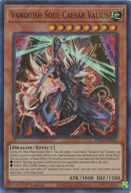 Vanquish Soul Caesar Valius - Wild Survivors YuGiOh trading card