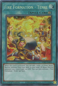 Fire Formation - Tenki (CR) - Wild Survivors (WISU) #WISU-EN028 - Collector's Rare YuGiOh Trading Card