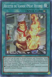 Recette de Viande (Meat Recipe) - Wild Survivors (WISU) #WISU-EN038 - Super Rare YuGiOh Trading Card